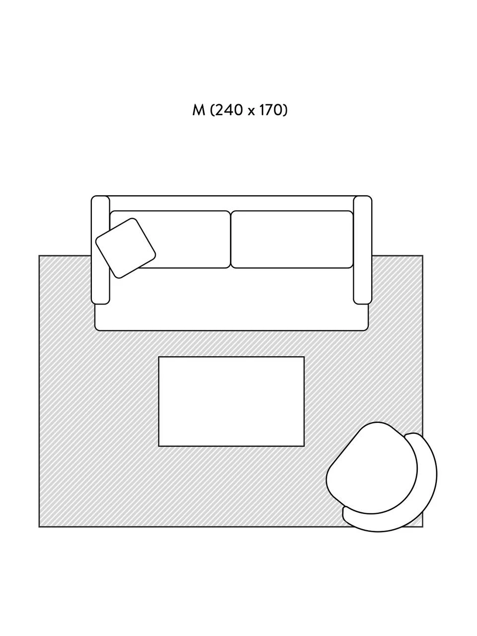 Linie Design Designteppich Ometri aus Wolle, handgetuftet, B 170 x L 240 cm (Größe M) 8 Linie Design Designteppich Ometri aus Wolle, handgetuftet, B 170 x L 240 cm (Größe M) – Bild 6