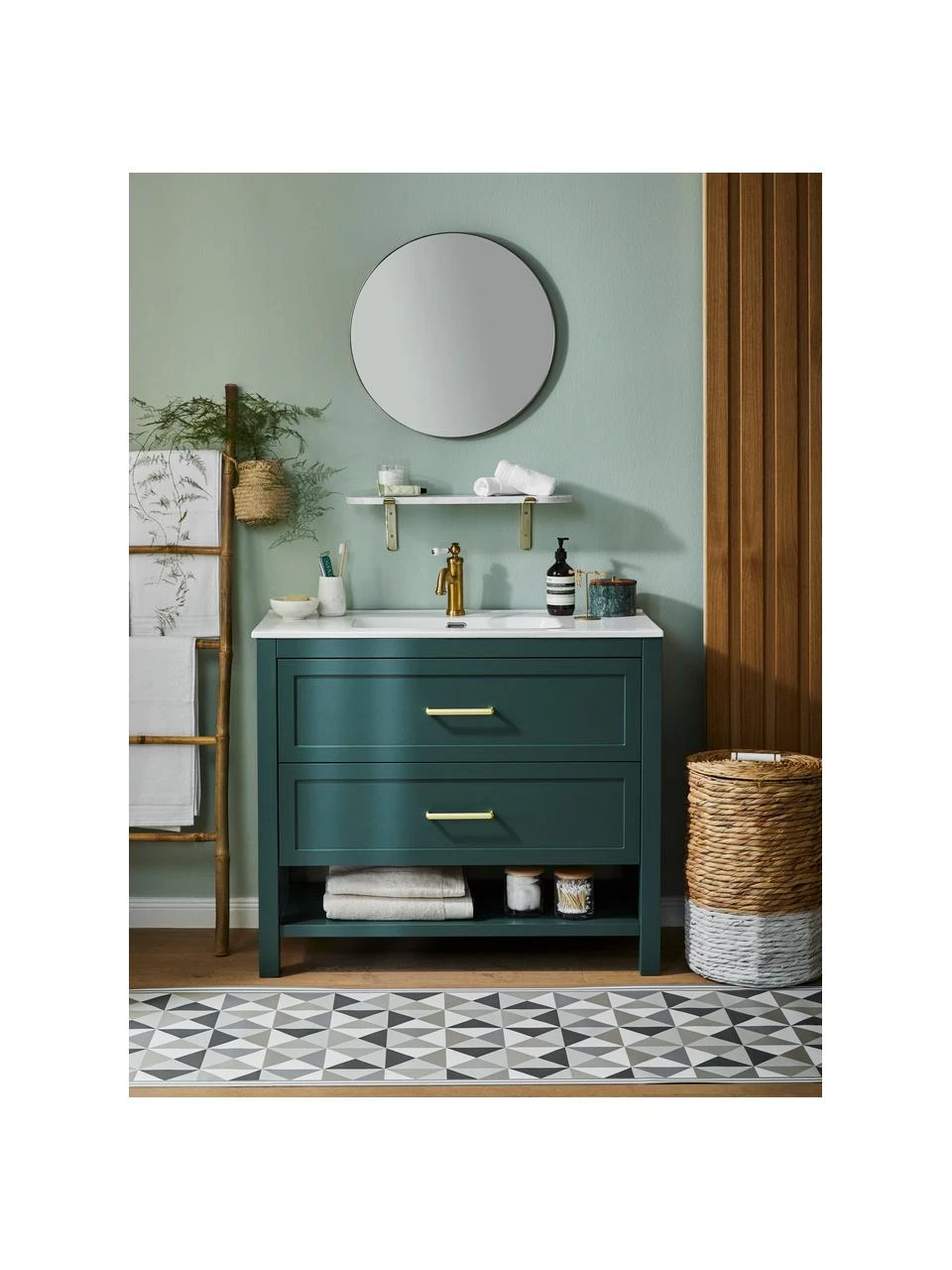 MySpotti Flache Vinyl-Bodenmatte Haakon in Grau/Beige, rutschfest, B 68 x L 180 cm 4 MySpotti Flache Vinyl-Bodenmatte Haakon in Grau/Beige, rutschfest, B 68 x L 180 cm – Bild 2