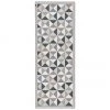 MySpotti Flache Vinyl-Bodenmatte Haakon in Grau/Beige, rutschfest, B 68 x L 180 cm