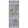 MySpotti Flache Vinyl-Bodenmatte Pablo mit buntem Print, rutschfest, B 68 x L 180 cm -Teppiche Verkaufsgeschäft Flache Vinyl Bodenmatte Pablo mit buntem Print rutschfest