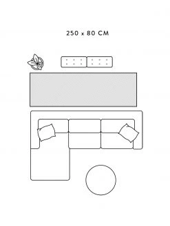 Westwing Collection Flachgewebter Baumwollläufer Yena in Beige/Goldfarben, B 80 x L 250 cm -Teppiche Verkaufsgeschäft Flachgewebter Baumwolllaufer Yena in BeigeGoldfarben 2