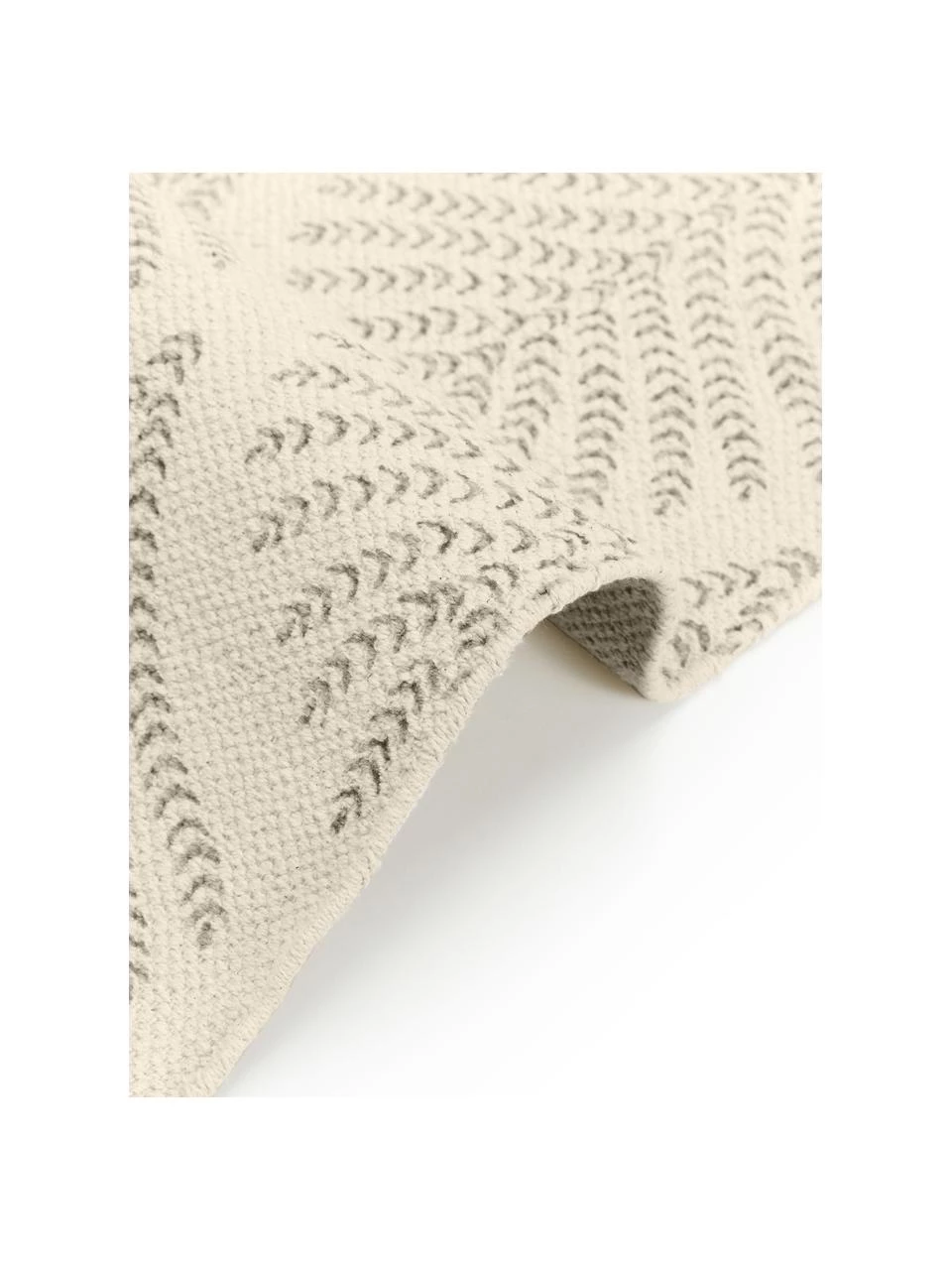 Westwing Collection Flachgewebter Baumwollteppich Klara in Beige/Taupe mit Fransenabschluss, B 120 x L 180 cm (Größe S) 8 Westwing Collection Flachgewebter Baumwollteppich Klara in Beige/Taupe mit Fransenabschluss, B 120 x L 180 cm (Größe S) – Bild 6