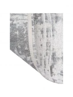 Westwing Collection Flachgewebter Baumwollteppich Louisa in Silber/Hellgrau, B 80 x L 150 cm (Größe XS) -Teppiche Verkaufsgeschäft Flachgewebter Baumwollteppich Louisa in SilberHellgrau 4