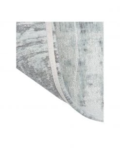 Westwing Collection Flachgewebter Baumwollteppich Louisa in Silber/Salbei/Blaugrau, B 80 x L 150 cm (Größe XS) -Teppiche Verkaufsgeschäft Flachgewebter Baumwollteppich Louisa in SilberSalbeiBlaugrau 4