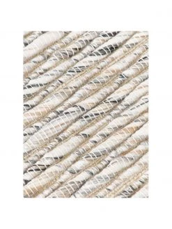 Westwing Collection Flachgewebter Teppich Bunko mit Fransen in Cremewei&szlig;/Beige/Grau, B 80 x L 150 cm (Größe XS) -Teppiche Verkaufsgeschäft Flachgewebter Teppich Bunko mit Fransen in CremeweissBeigeGrau 2