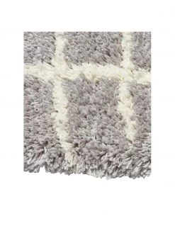 Westwing Collection Flauschiger Hochflor-L&auml;ufer Amelie in Grau, handgetuftet, B 80 x L 250 cm -Teppiche Verkaufsgeschäft Flauschiger Hochflor Laufer Amelie in Grau handgetuftet 3