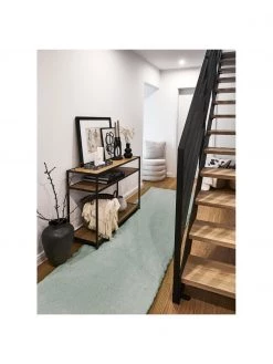 Westwing Collection Flauschiger Hochflor-Läufer Leighton in Mintgrün, B 80 x L 250 cm 8 Westwing Collection Flauschiger Hochflor-Läufer Leighton in Mintgrün, B 80 x L 250 cm -Teppiche Verkaufsgeschäft Flauschiger Hochflor Laufer Leighton in Mintgrun 1