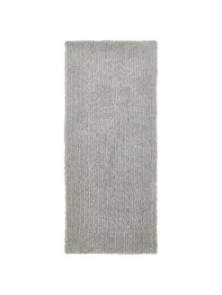 Westwing Collection Flauschiger Hochflor-Läufer Marsha in Grau/Mintgrün, B 80 x L 200 cm