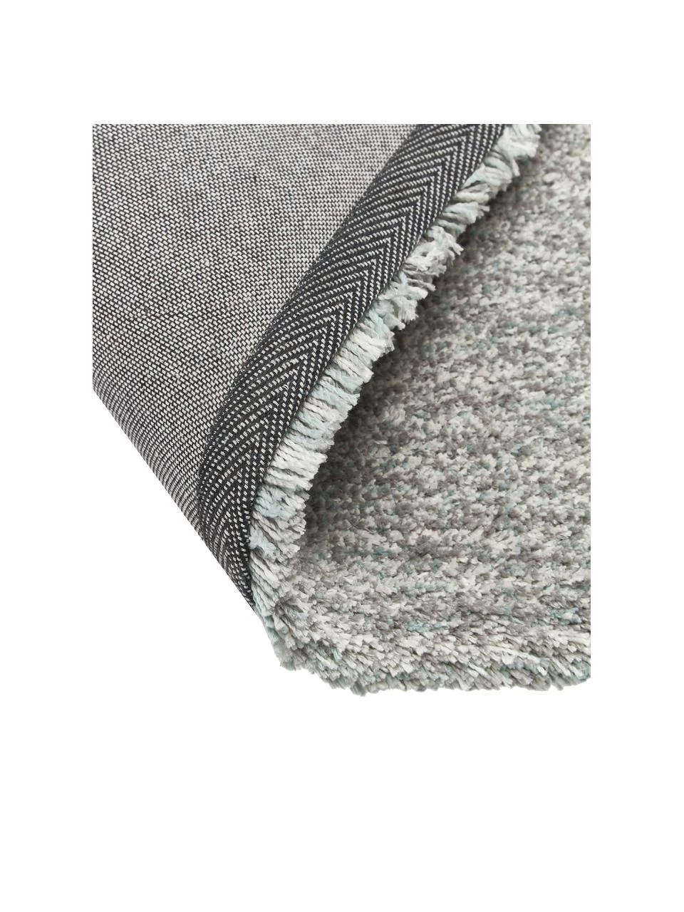 Westwing Collection Flauschiger Hochflor-Läufer Marsha in Grau/Mintgrün, B 80 x L 200 cm 6 Westwing Collection Flauschiger Hochflor-Läufer Marsha in Grau/Mintgrün, B 80 x L 200 cm – Bild 4