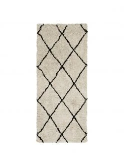 Westwing Collection Flauschiger Hochflor-Läufer Nouria, handgetuftet, B 80 x L 200 cm