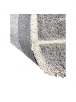 Westwing Collection Flauschiger Hochflor-Teppich Amelie in Grau, handgetuftet, B 80 x L 150 cm (Größe XS) -Teppiche Verkaufsgeschäft Flauschiger Hochflor Teppich Amelie in Grau handgetuftet 4