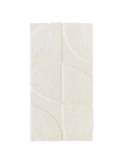 Westwing Collection Flauschiger Hochflor-Teppich Jade mit erhabener Hoch-Tief-Struktur, B 80 x L 150 cm (Größe XS)