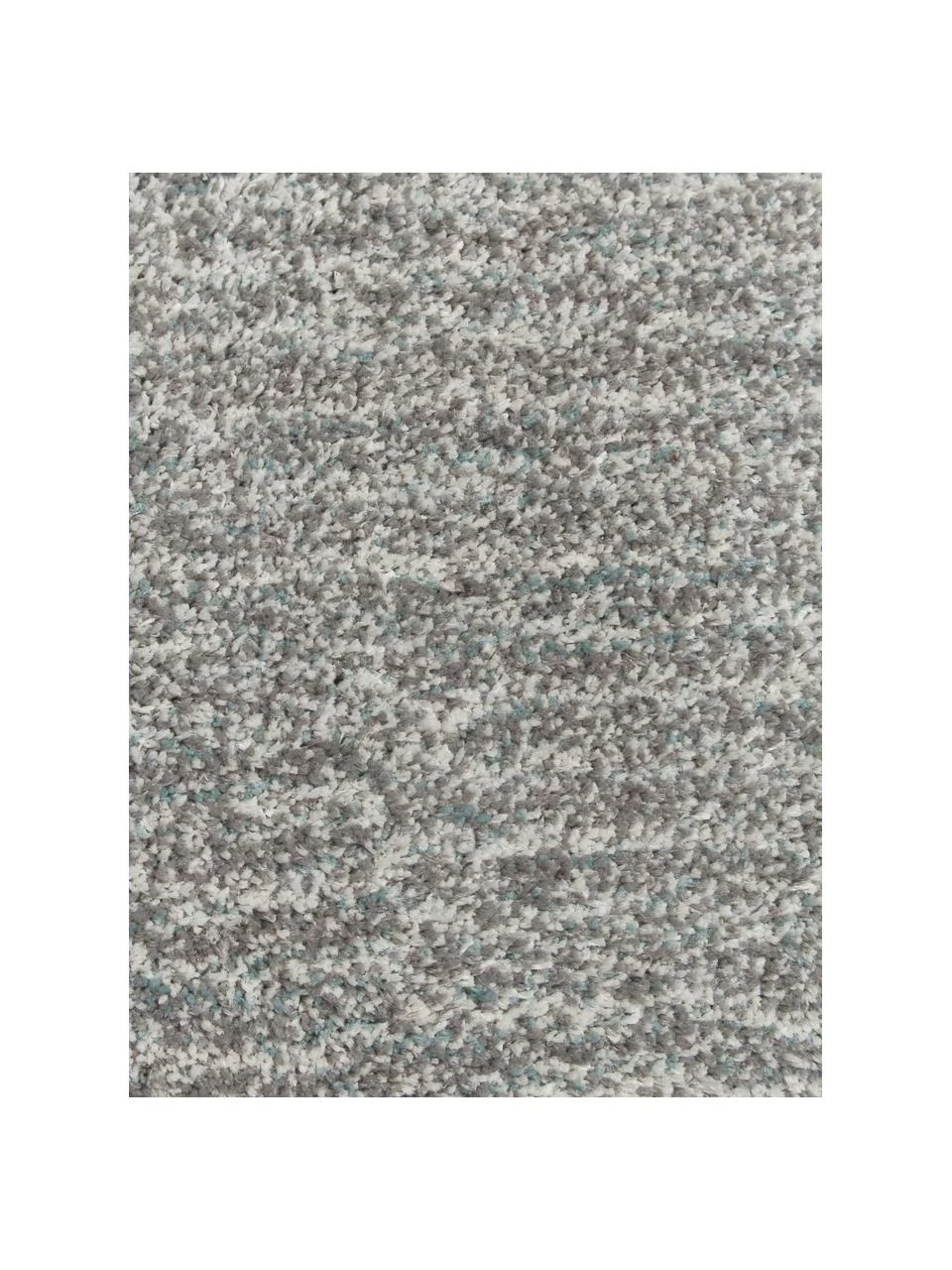 Westwing Collection Flauschiger Melange Hochflor-Teppich Marsha in Grau/Mintgrün, B 80 x L 150 cm (Größe XS) 5 Westwing Collection Flauschiger Melange Hochflor-Teppich Marsha in Grau/Mintgrün, B 80 x L 150 cm (Größe XS) – Bild 3