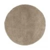 Westwing Collection Flauschiger runder Hochflor-Teppich Leighton in Beige, Ø 120 cm (Größe S) -Teppiche Verkaufsgeschäft Flauschiger runder Hochflor Teppich Leighton in Beige