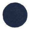 Westwing Collection Flauschiger runder Hochflor-Teppich Leighton in Dunkelblau, Ø 120 cm (Größe S) -Teppiche Verkaufsgeschäft Flauschiger runder Hochflor Teppich Leighton in Dunkelblau