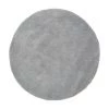 Westwing Collection Flauschiger runder Hochflor-Teppich Leighton in Grau, Ø 120 cm (Größe S) -Teppiche Verkaufsgeschäft Flauschiger runder Hochflor Teppich Leighton in Grau