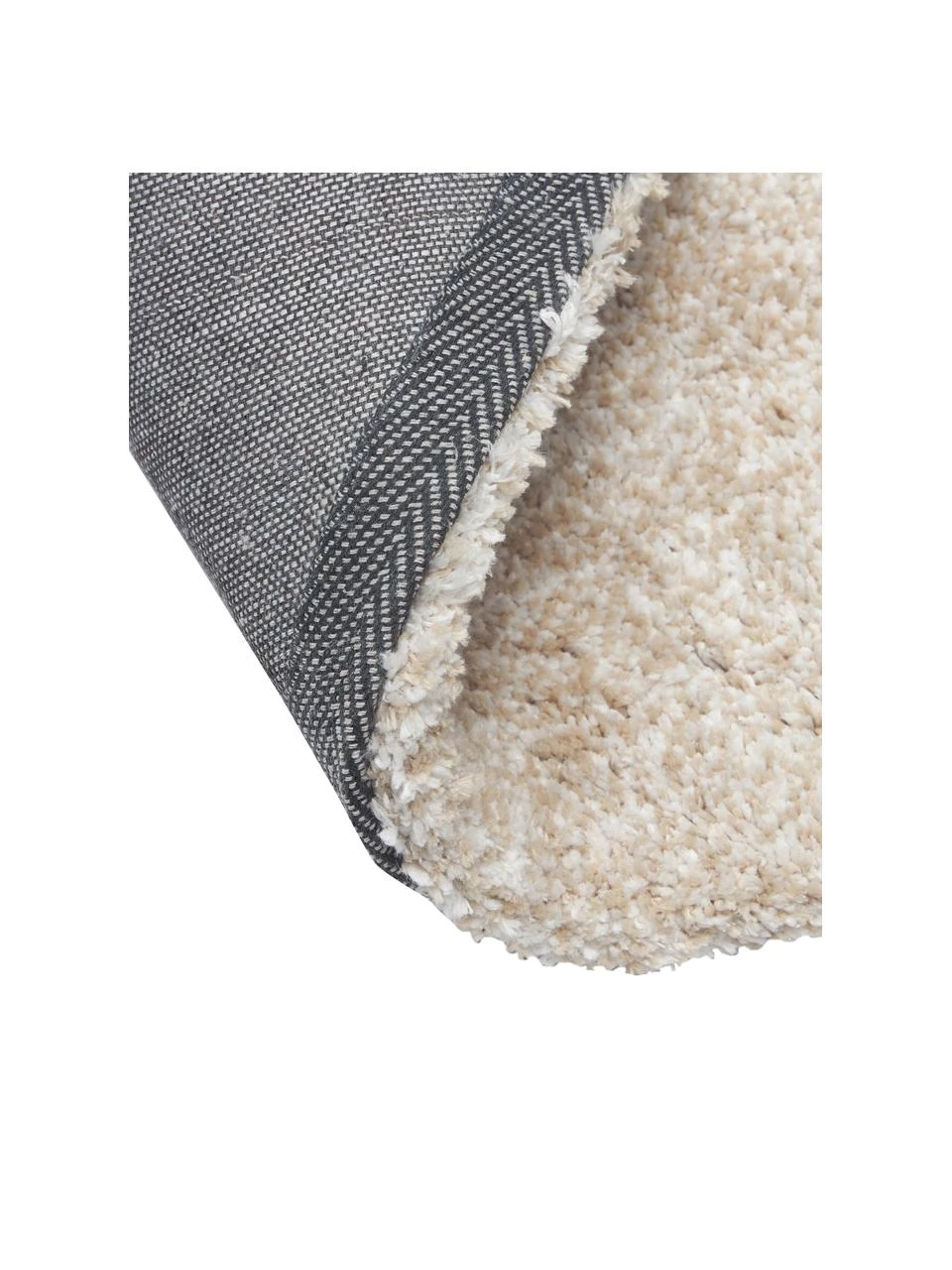 Westwing Collection Flauschiger runder Hochflor-Teppich Marsha in Beige, Ø 120 cm (Größe S) 6 Westwing Collection Flauschiger runder Hochflor-Teppich Marsha in Beige, Ø 120 cm (Größe S) – Bild 4