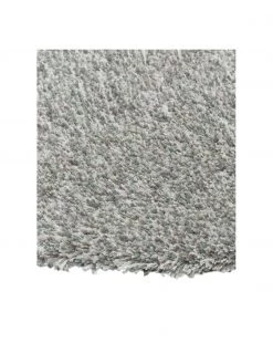 Westwing Collection Flauschiger runder Hochflor-Teppich Marsha in Grau/Mintgrün, Ø 120 cm (Größe S) -Teppiche Verkaufsgeschäft Flauschiger runder Hochflor Teppich Marsha in GrauMintgrun 3