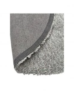 Westwing Collection Flauschiger runder Hochflor-Teppich Marsha in Grau/Mintgrün, Ø 120 cm (Größe S) -Teppiche Verkaufsgeschäft Flauschiger runder Hochflor Teppich Marsha in GrauMintgrun 4