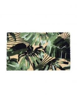 GiftCompany Fußmatte Green Leaves, B 45 x L 75 cm