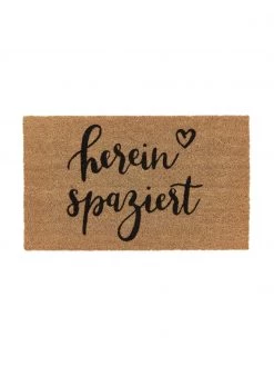 Teppiche Verkaufsgeschäft 22 Eulenschnitt Fußmatte Hereinspaziert, B 45 x L 75 cm