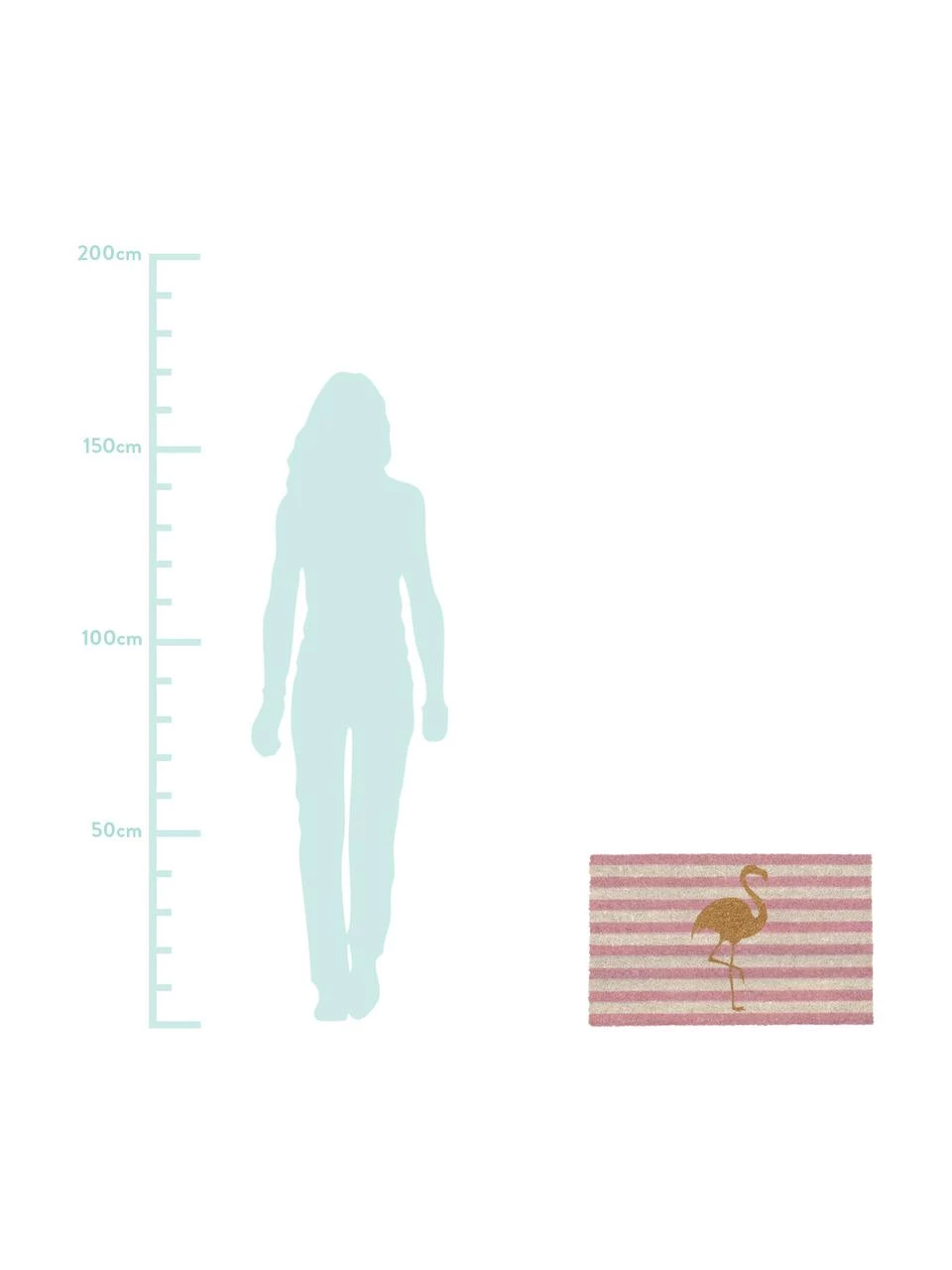 GiftCompany Fußmatte Twinkling Flamingo, L 75 x B 45 cm 4 GiftCompany Fußmatte Twinkling Flamingo, L 75 x B 45 cm – Bild 2