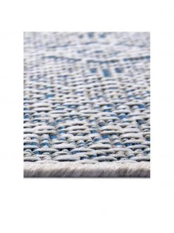 Gemusterter In- & Outdoor-Läufer Jaffa in Blau, B 70 x L 300 cmNur noch 1 Artikel verfügbar -Teppiche Verkaufsgeschäft Gemusterter In and Outdoor Laufer Jaffa in Blau 4