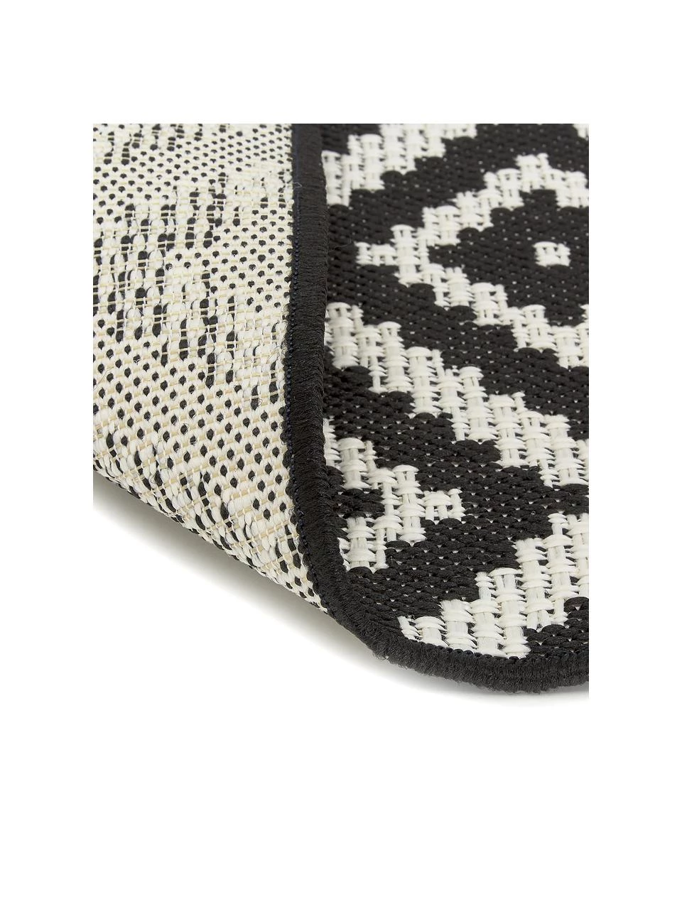 Westwing Collection Gemusterter In- & Outdoor-Läufer Miami in Schwarz/Weiß, B 80 x L 250 cm 8 Westwing Collection Gemusterter In- & Outdoor-Läufer Miami in Schwarz/Weiß, B 80 x L 250 cm – Bild 6