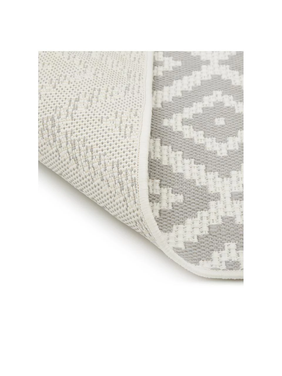 Westwing Collection Gemusterter In- & Outdoor-Teppich Miami in Grau/Weiß, B 80 x L 150 cm (Größe XS) 7 Westwing Collection Gemusterter In- & Outdoor-Teppich Miami in Grau/Weiß, B 80 x L 150 cm (Größe XS) – Bild 5