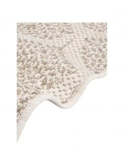 Gemusterter In- & Outdoor-Teppich Stan in Beige/Weiß, B 80 x L 150 cm (Größe XS) -Teppiche Verkaufsgeschäft Gemusterter In and Outdoor Teppich Stan in BeigeWeiss 3