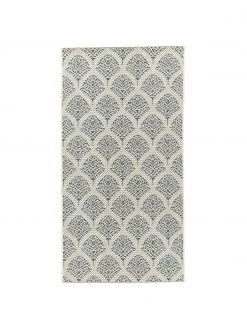 Gemusterter In- & Outdoor-Teppich Stan in Blau/Weiß, B 80 x L 150 cm (Größe XS)