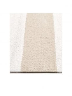 Westwing Collection Gestreifter Baumwollteppich Blocker in Taupe/Weiß, handgewebt, B 70 x L 140 cm (Größe XS)Nur noch wenige verfügbar 10 Westwing Collection Gestreifter Baumwollteppich Blocker in Taupe/Weiß, handgewebt, B 70 x L 140 cm (Größe XS)Nur noch wenige verfügbar -Teppiche Verkaufsgeschäft Gestreifter Baumwollteppich Blocker in TaupeWeiss handgewebt 2