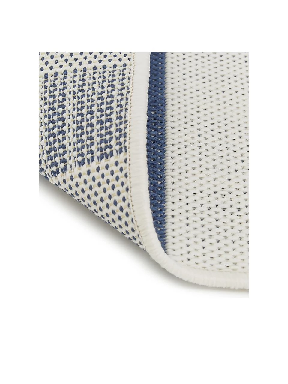 Westwing Collection Gestreifter In- & Outdoor-Teppich Axa in Blau/Cremeweiß, B 200 x L 290 cm (Größe L) 6 Westwing Collection Gestreifter In- & Outdoor-Teppich Axa in Blau/Cremeweiß, B 200 x L 290 cm (Größe L) – Bild 5