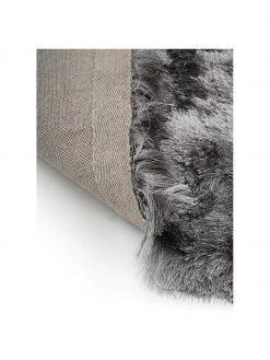 Westwing Collection Glänzender Hochflor-Läufer Jimmy in Hellgrau, B 80 x L 250 cm -Teppiche Verkaufsgeschäft Glanzender Hochflor Laufer Jimmy in Hellgrau 3