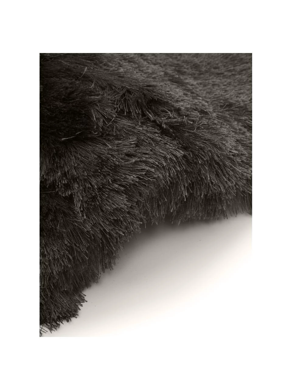 Westwing Collection Glänzender Hochflor-Teppich Jimmy in Dunkelgrau, rund, Ø 120 cm (Größe S) 7 Westwing Collection Glänzender Hochflor-Teppich Jimmy in Dunkelgrau, rund, Ø 120 cm (Größe S) – Bild 5