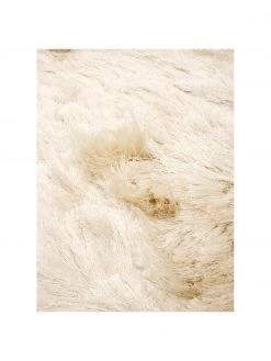 Westwing Collection Gl&auml;nzender Hochflor-Teppich Jimmy in Elfenbein, B 80 x L 150 cm (Größe XS) -Teppiche Verkaufsgeschäft Glanzender Hochflor Teppich Jimmy in Elfenbein 2