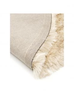 Westwing Collection Glänzender Hochflor-Teppich Jimmy in Elfenbein, rund, Ø 120 cm (Größe S) 12 Westwing Collection Glänzender Hochflor-Teppich Jimmy in Elfenbein, rund, Ø 120 cm (Größe S) -Teppiche Verkaufsgeschäft Glanzender Hochflor Teppich Jimmy in Elfenbein rund 4