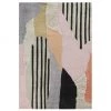 Jotex Großer handgetufteter Hochflor-Wollteppich Bobo mit buntem abstraktem Muster, B 160 x L 230 cm (Größe M)