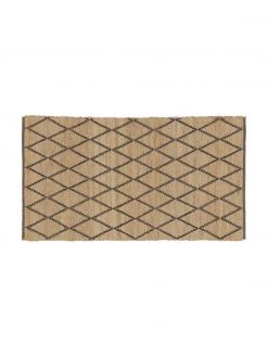 Westwing Collection Handgefertigte Jute-Fußmatte Atta, B 50 x L 80 cm