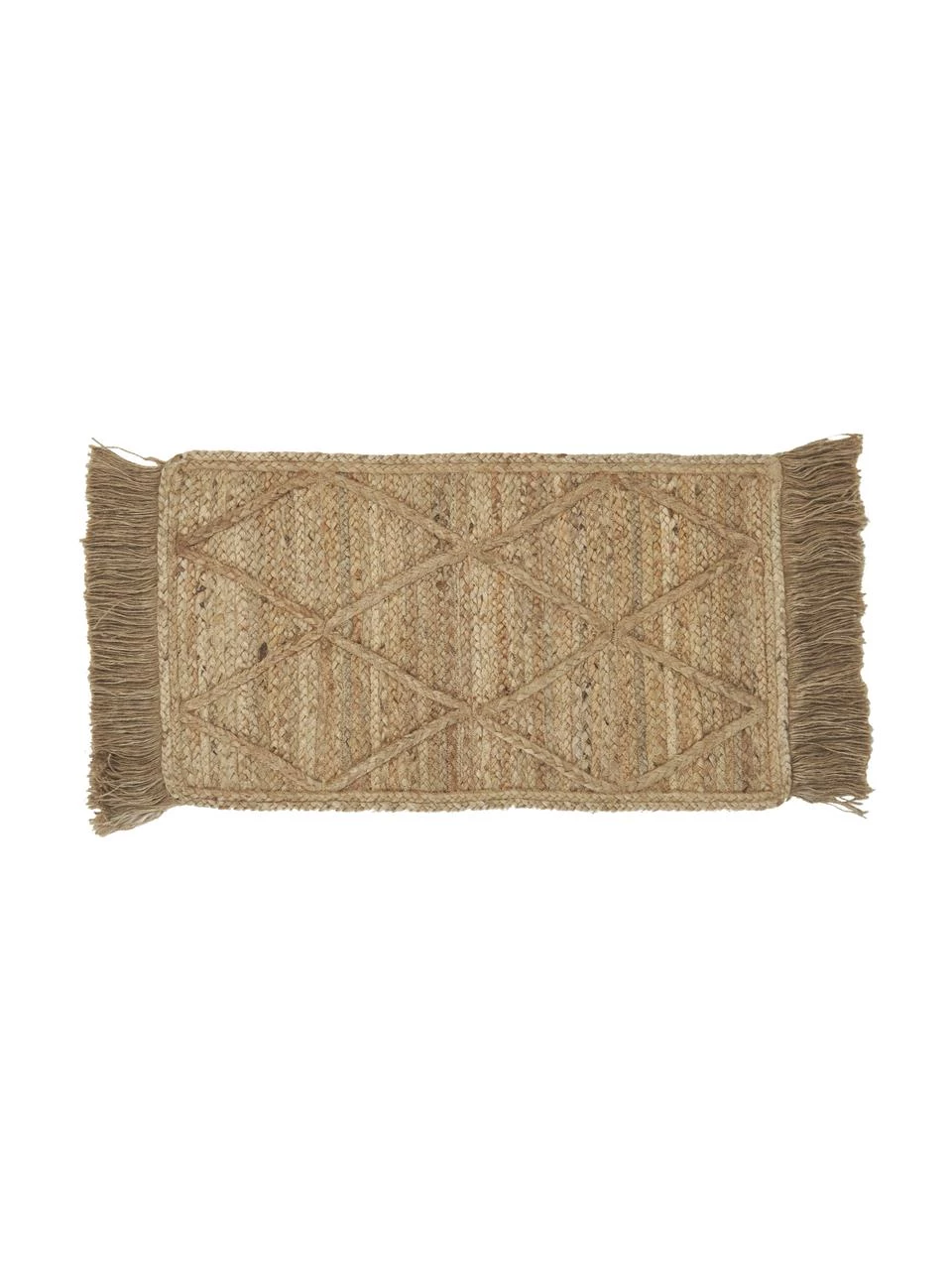 Westwing Collection Handgefertigte Jute-Fußmatte Jason, B 50 x L 80 cm 3 Westwing Collection Handgefertigte Jute-Fußmatte Jason, B 50 x L 80 cm