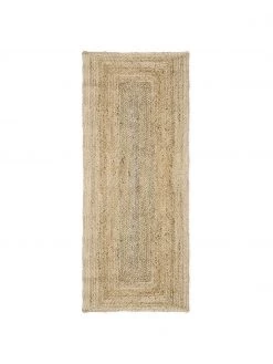 Westwing Collection Handgefertigter Jute-Läufer Sharmila, B 80 x L 200 cm