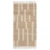 Westwing Collection Handgefertigter Jute-Teppich Kerala mit Fransen, B 80 x L 150 cm (Größe XS)