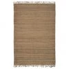 Westwing Collection Handgefertigter Jute-Teppich Naturals mit Fransen, B 60 x L 90 cm (Größe XXS)