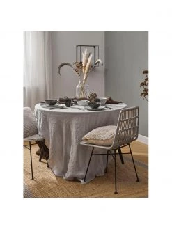 Westwing Collection Handgefertigter Jute-Teppich Shanta mit grauem Rand, B 80 x L 150 cm (Größe XS) -Teppiche Verkaufsgeschäft Handgefertigter Jute Teppich Shanta mit grauem Rand 3