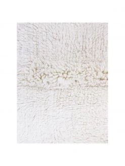 Lorena Canals Handgefertigter Wollteppich Tundra in Weiß, waschbar, B 80 x L 140 cm (Größe XS) -Teppiche Verkaufsgeschäft Handgefertigter Wollteppich Tundra in Weiss waschbar 2