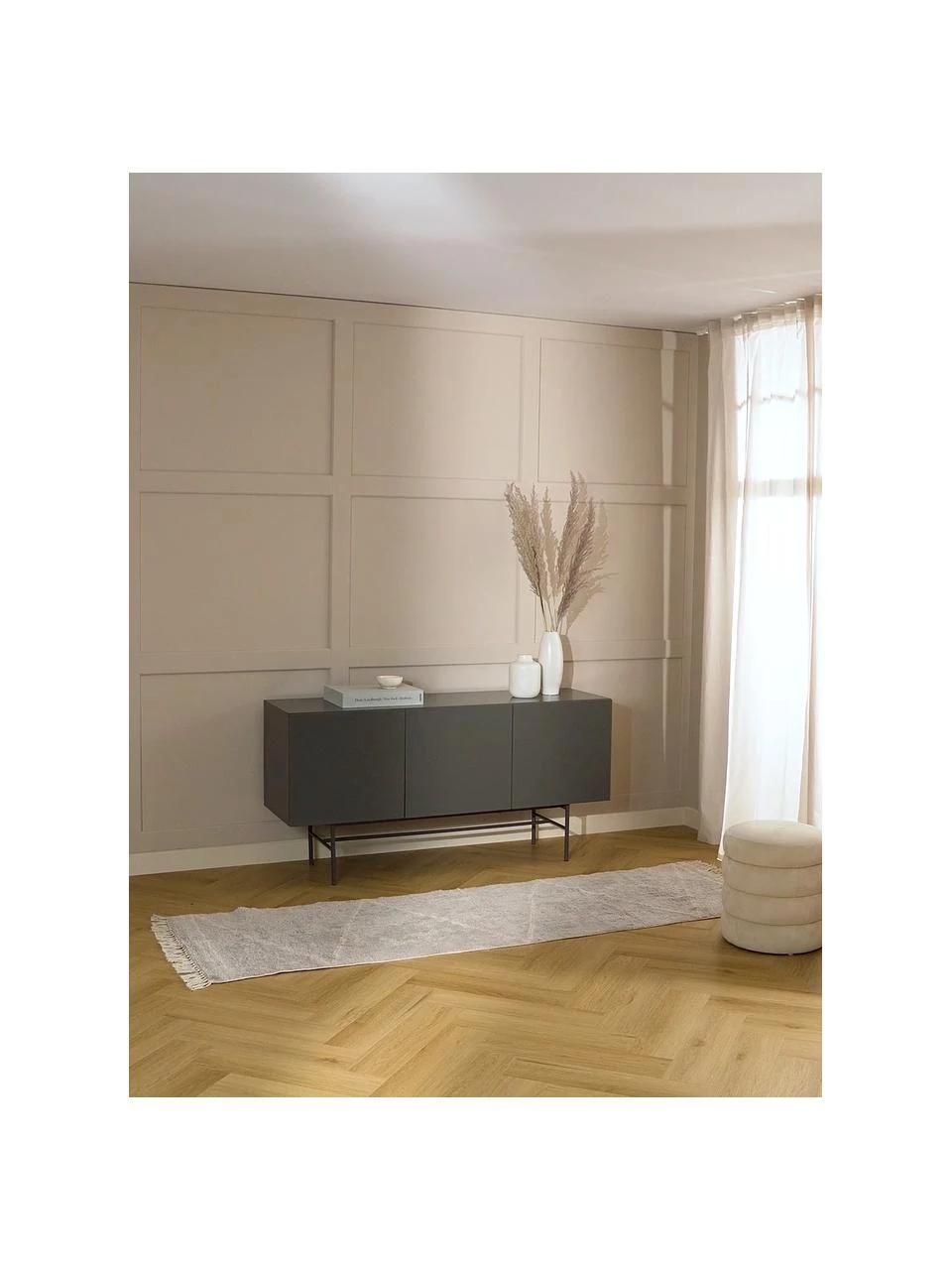 Westwing Collection Handgetufteter Baumwollläufer Asisa mit Zickzack-Muster und Fransen, B 80 x L 250 cm 4 Westwing Collection Handgetufteter Baumwollläufer Asisa mit Zickzack-Muster und Fransen, B 80 x L 250 cm – Bild 2