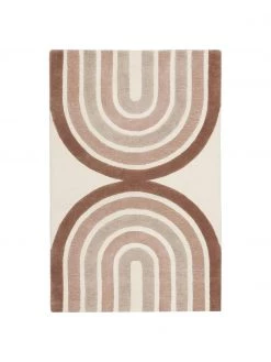 Westwing Collection Handgetufteter Kurzflorteppich Jules in Beige/Rosa, B 120 x L 180 cm (Größe S)Nur noch 1 Artikel verfügbar
