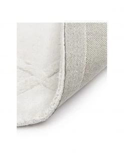 Westwing Collection Handgetufteter Viskoseläufer Shiny in Silbergrau mit Rautenmuster, B 80 x L 200 cm -Teppiche Verkaufsgeschäft Handgetufteter Viskoselaufer Shiny in Silbergrau mit Rautenmuster 4