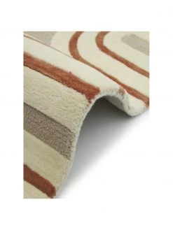 Westwing Collection Handgetufteter Wollteppich Arne in Terrakotta/Beige, B 80 x L 150 cm (Größe XS) -Teppiche Verkaufsgeschäft Handgetufteter Wollteppich Arne in TerrakottaBeige 5