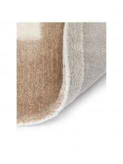 Westwing Collection Handgetufteter Wollteppich Corin mit Hoch-Tief-Struktur in Taupe / Cremeweiß, B 80 x L 150 cm (Größe XS) -Teppiche Verkaufsgeschäft Handgetufteter Wollteppich Corin mit Hoch Tief Struktur in Taupe Cremeweiss 5